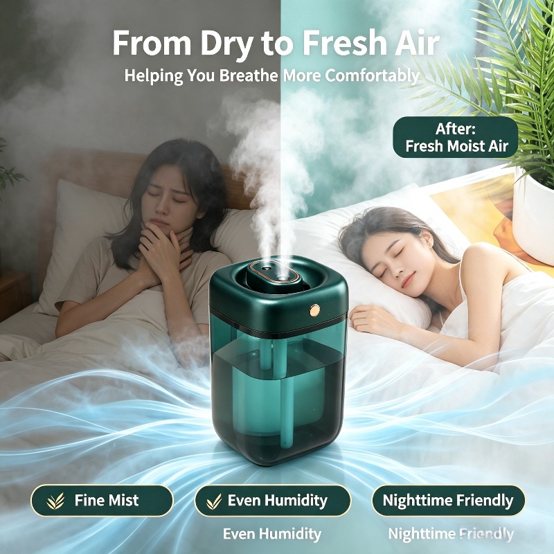 Przenośny, cichy nawilżacz pow – Baby Nursery Air Purifier recenzja i cena