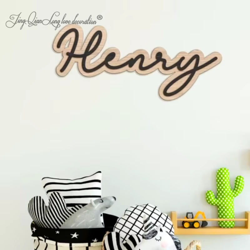 Niestandardowy drewniany znak  – Baby Nursery Name Letters recenzja i cena