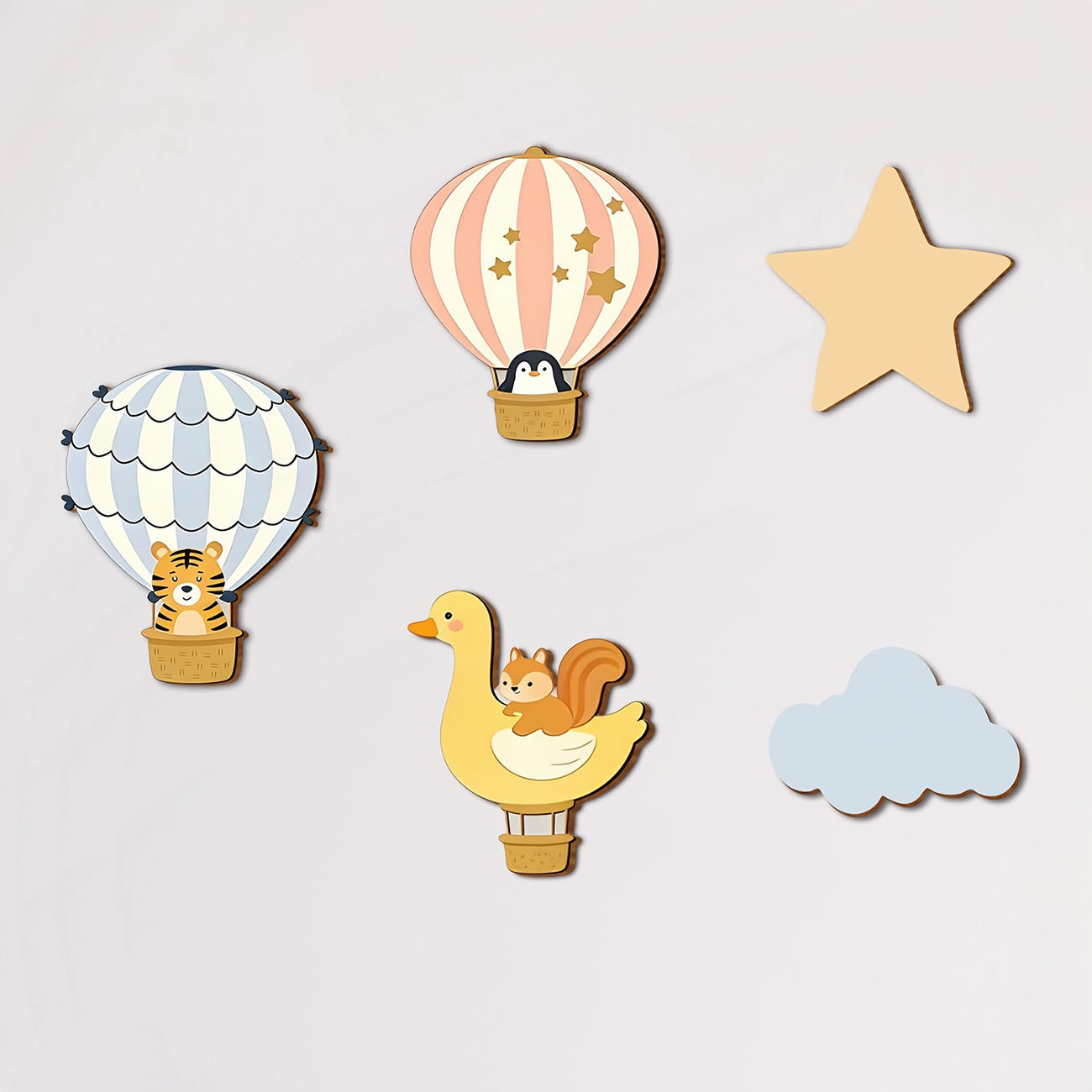 5 szt. Drewniane naklejki ście – Baby Nursery Wall Stickers recenzja i cena