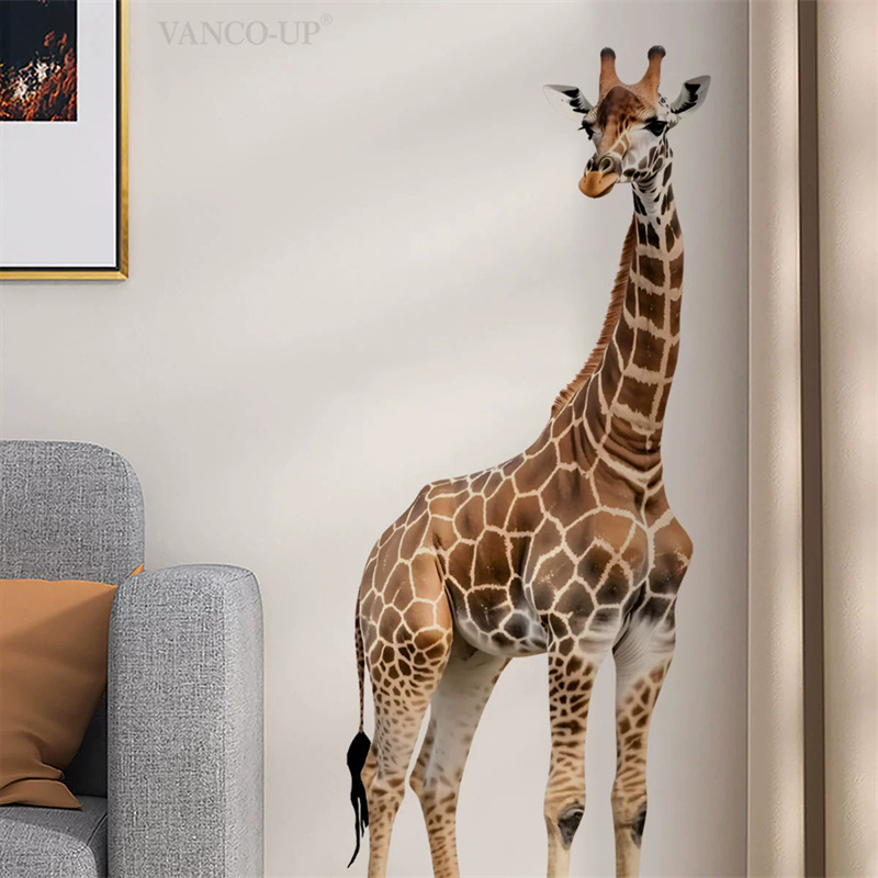 Duża naklejka z żyrafą, zwierz – Baby Nursery Wall Stickers recenzja i cena