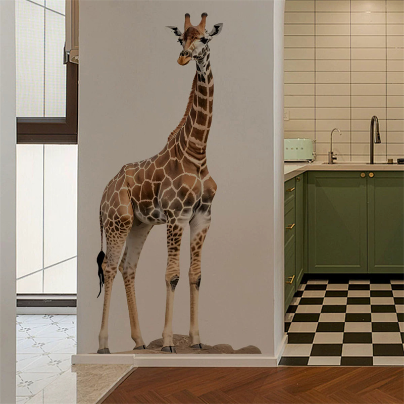 Duża naklejka z żyrafą, zwierz – Baby Nursery Wall Stickers recenzja i cena