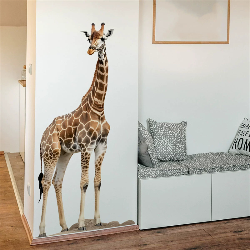 Duża naklejka z żyrafą, zwierz – Baby Nursery Wall Stickers recenzja i cena