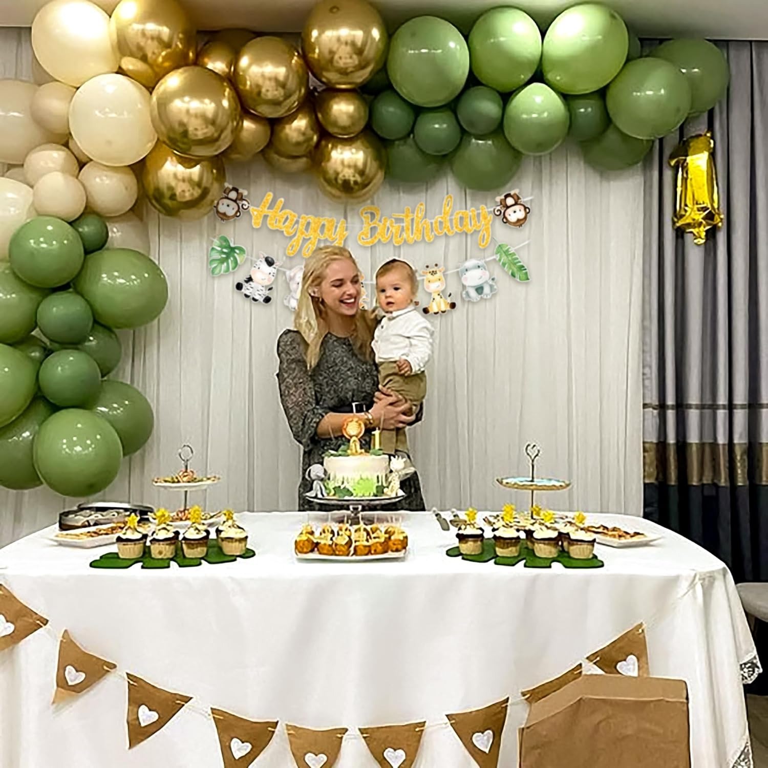 Baner Urodzinowy Safari w Dżun – Baby Nursery Jungle Theme recenzja i cena