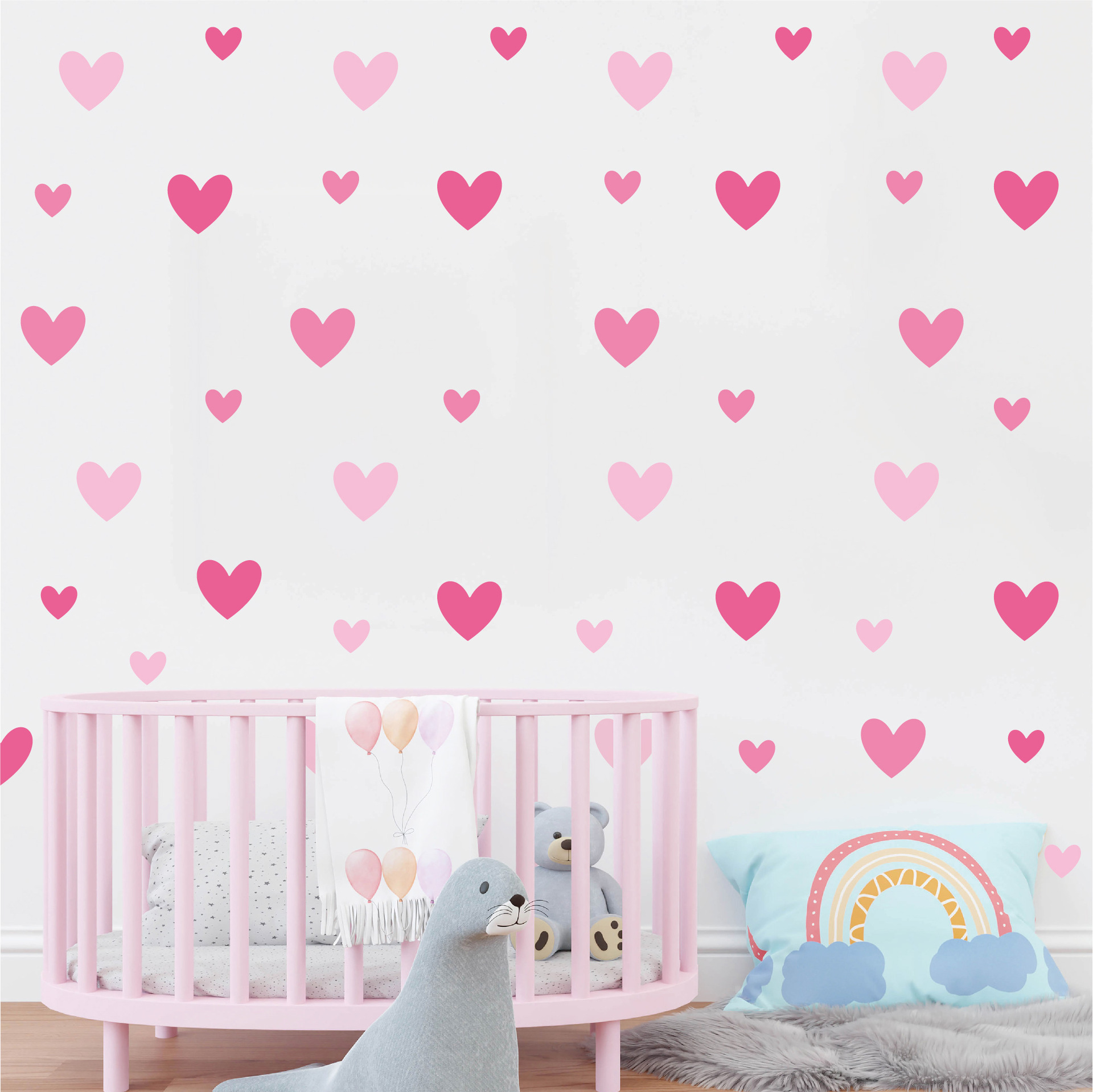 Naklejka ścienna 3D różowe ser – Baby Girl Nursery Quotes recenzja i cena