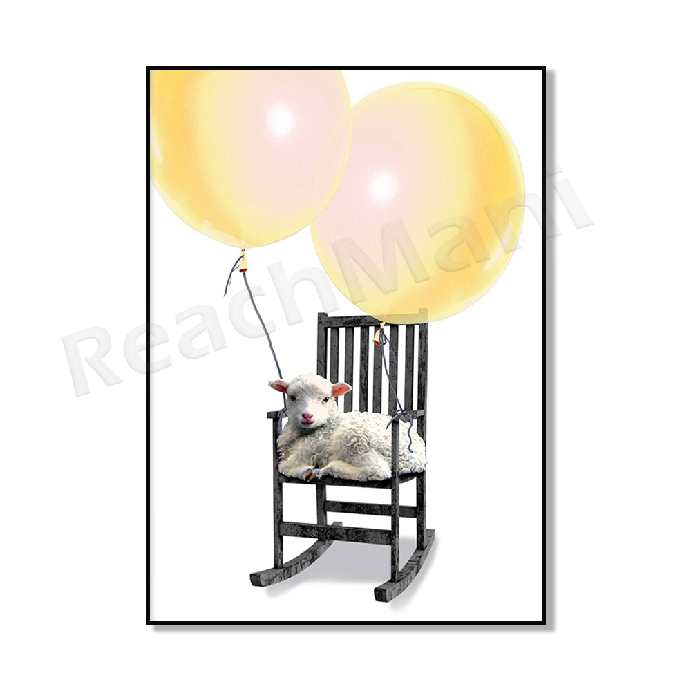 Obrazy ze zwierzętami z farmy  – Baby Nursery Zoo Animals recenzja i cena